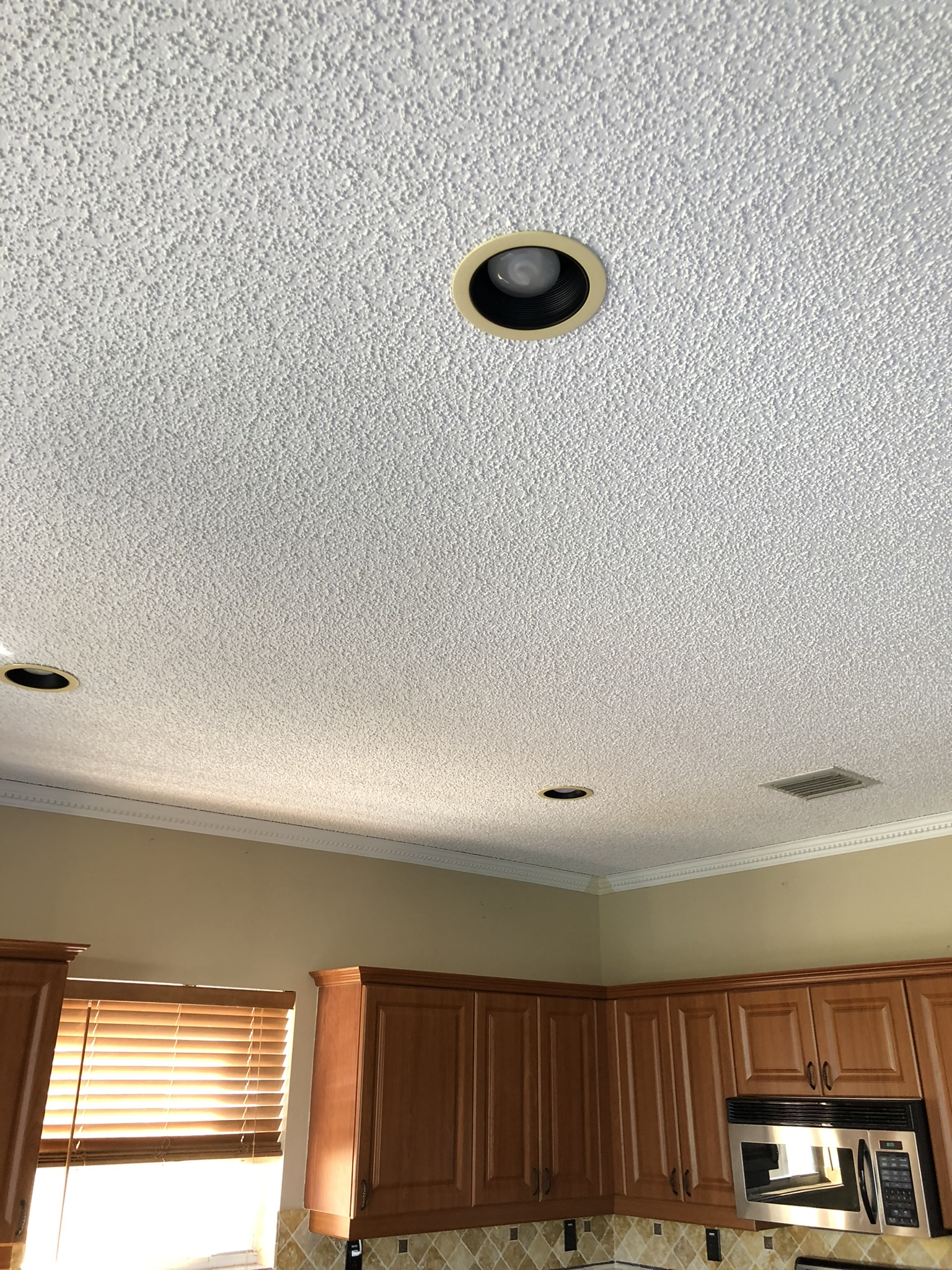 Popcorn Ceiling Removal & LVP Flooring